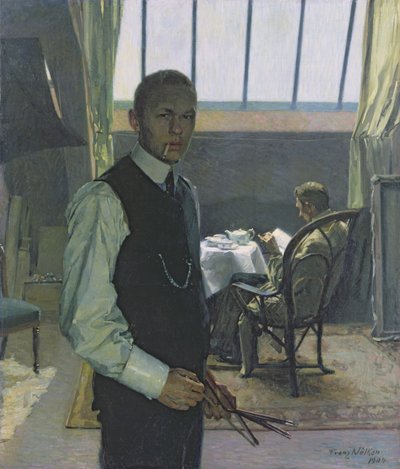 Self Portrait in the Studio, 1904 by Franz Nolken